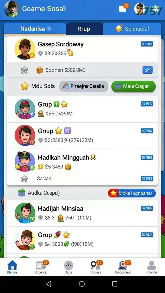 Cuplikan layar 9399 — menu navigasi