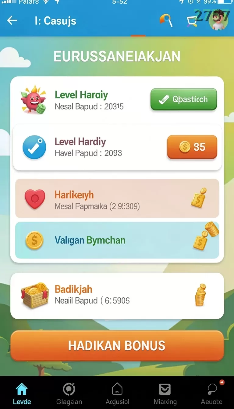 Cuplikan layar 7SVIP — menu navigasi